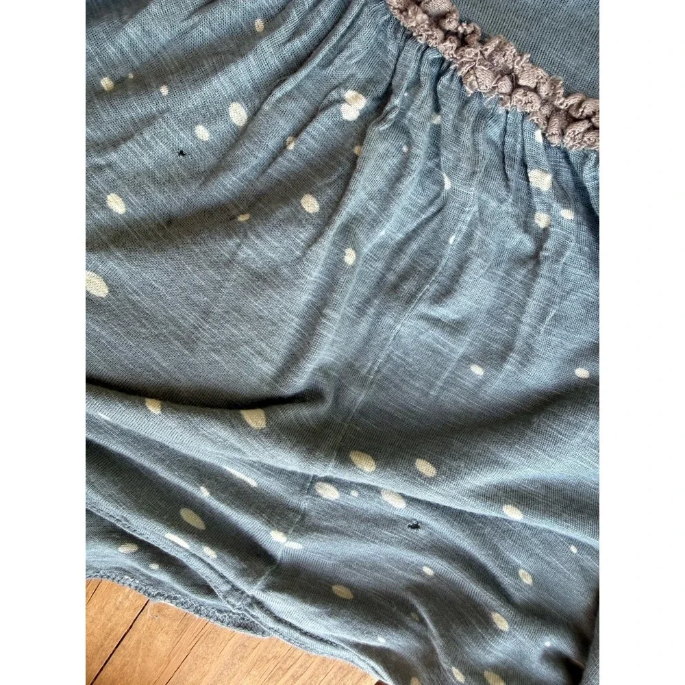 RARE Vintage Y2K Free People Beaded Waist Maxi Skirt Boho Cottagecore 10/L - Picture 3 of 8